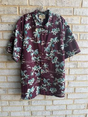 Cooke Street Honolulu Short Sleeve Button Up Tropical Cotton Shirt Size 2XL